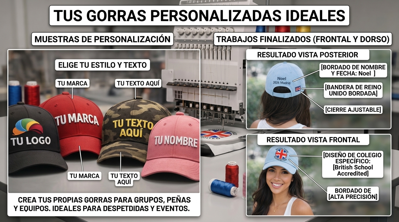 Gorras bordadas
